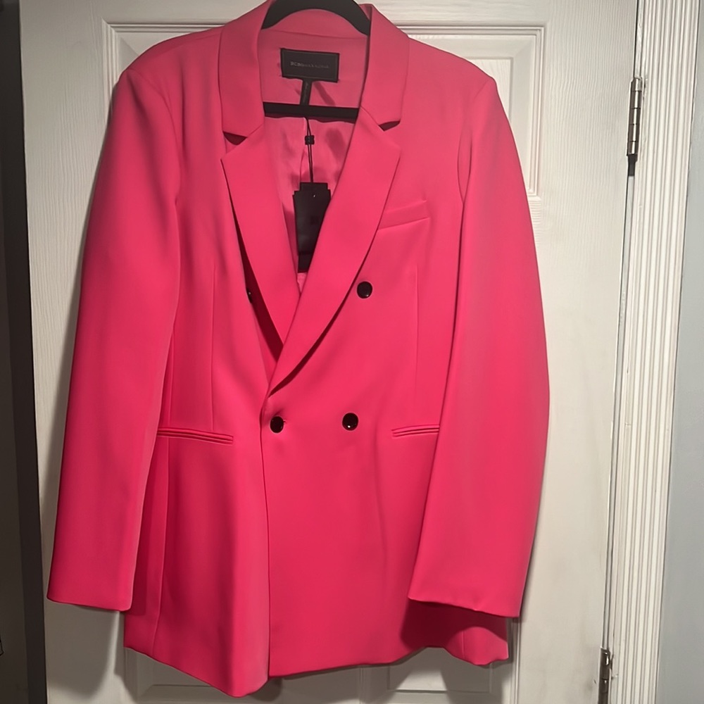 BCBG Fuschia Double Breasted Blazer - NWT